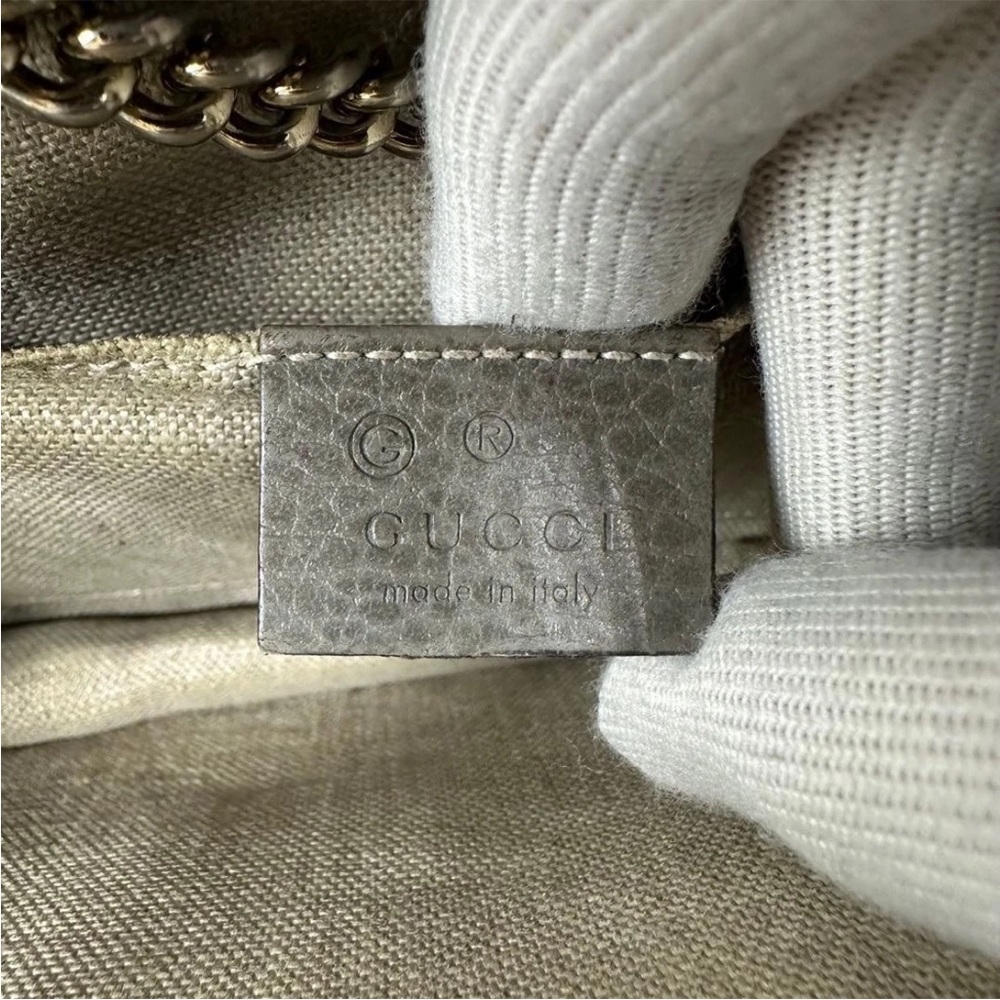 Gucci Olive Leather Shoulder Bag - Picture 9 of 14